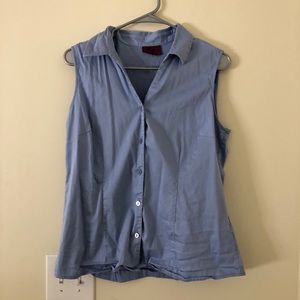 Sleeveless Button Down Shirt